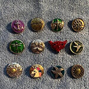 12 snap jewelry charms